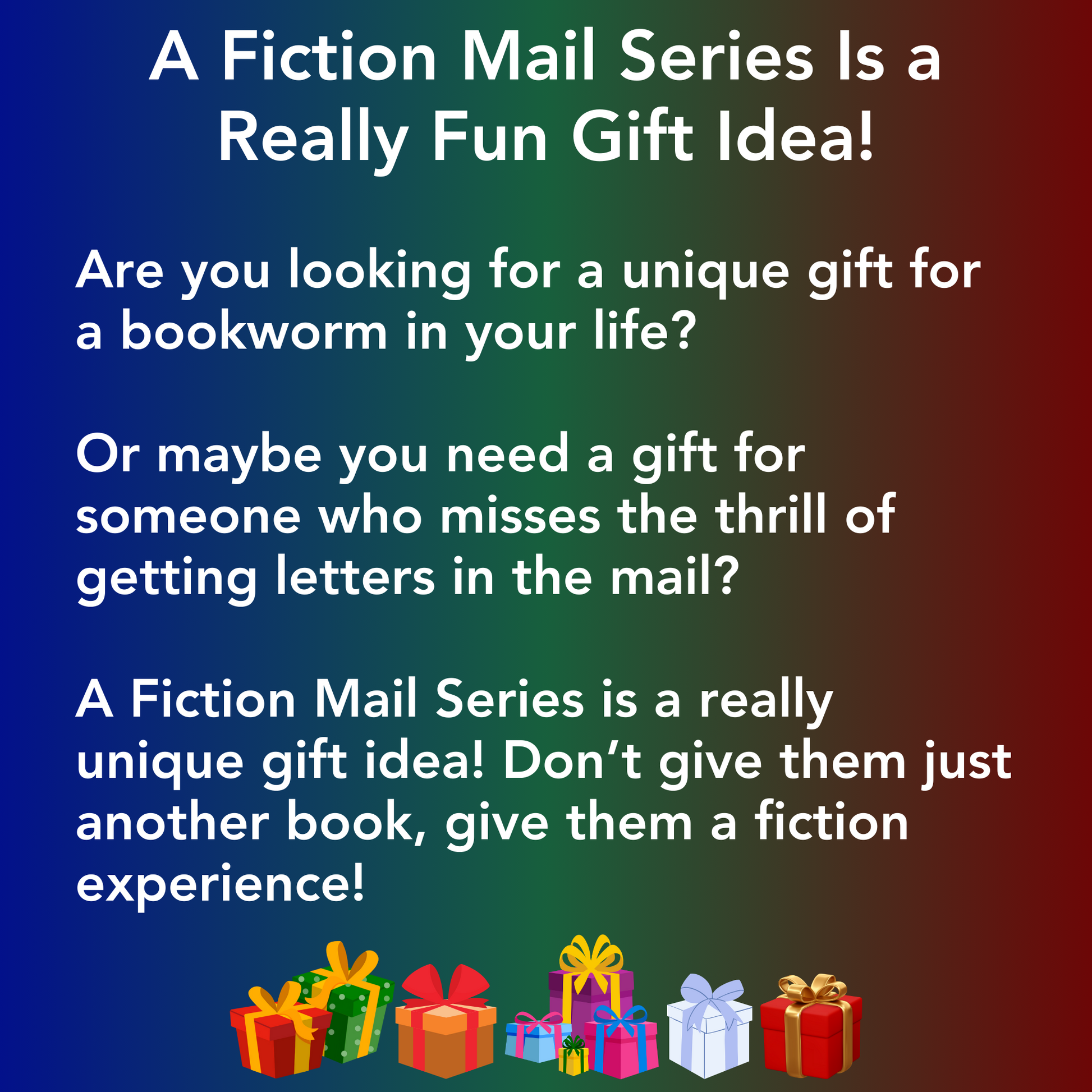 A Fiction Mail Series is a unique gift idea for the bookworm in your life.