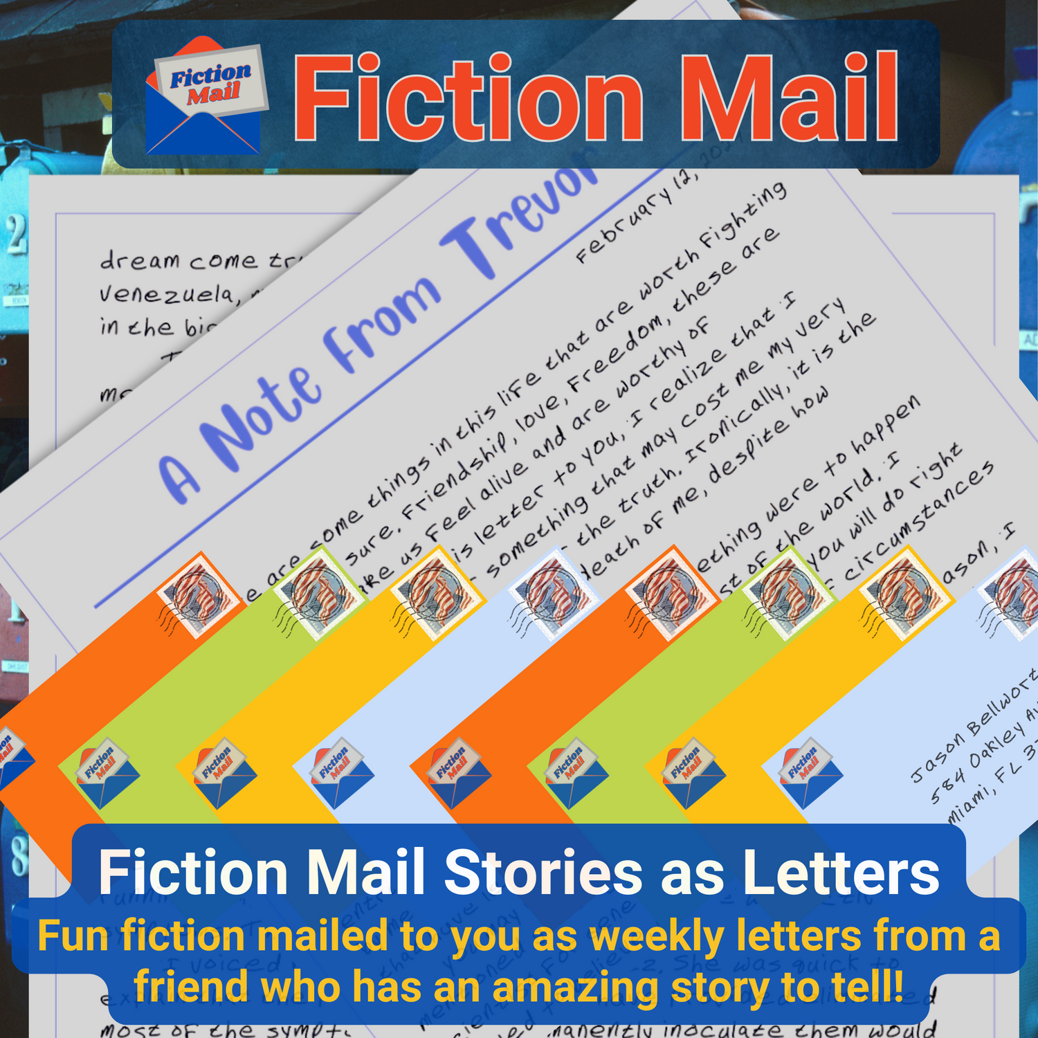 Give them fun fiction as weekly letters with a Fiction Mail gift card.