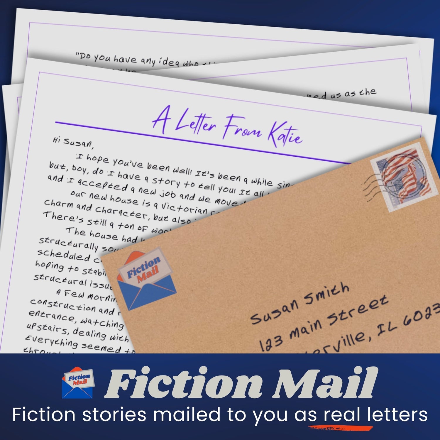 Fiction Mail Best-Selling Series of Stories as Letters