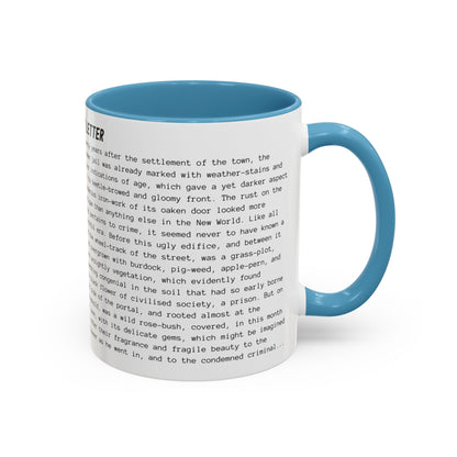 Fiction Coffee Mugs | The Scarlet Letter Mug | Classic Opening Passage | Book Lover Gift