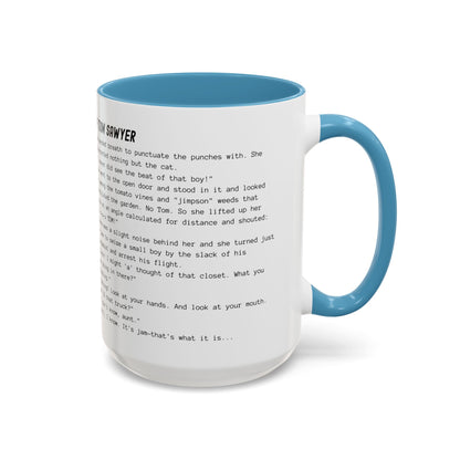 Fiction Coffee Mugs | The Adventures of Tom Sawyer Mug | Classic Opening Passage | Book Lover Gift