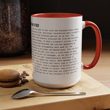 Fiction Coffee Mugs | A Tale of Two Cities Mug | Classic Opening Passage | Book Lover Gift