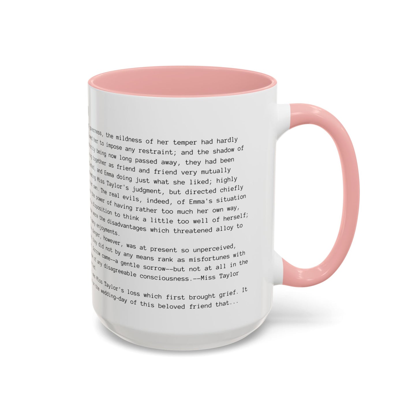 Fiction Coffee Mugs | Emma Mug | Classic Opening Passage | Book Lover Gift