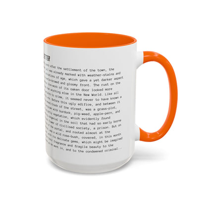 Fiction Coffee Mugs | The Scarlet Letter Mug | Classic Opening Passage | Book Lover Gift