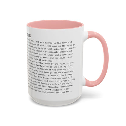 Fiction Coffee Mugs | Great Expectations Mug | Classic Opening Passage | Book Lover Gift