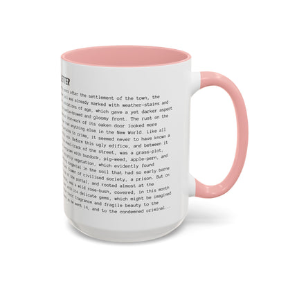 Fiction Coffee Mugs | The Scarlet Letter Mug | Classic Opening Passage | Book Lover Gift