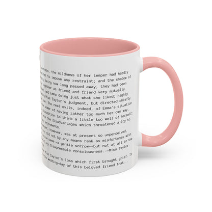 Fiction Coffee Mugs | Emma Mug | Classic Opening Passage | Book Lover Gift