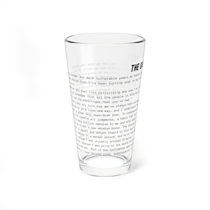 Fiction Pint Glass | The Great Gatsby Pint Glass | Classic Opening Passage | Book Lover Gift