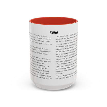 Fiction Coffee Mugs | Emma Mug | Classic Opening Passage | Book Lover Gift