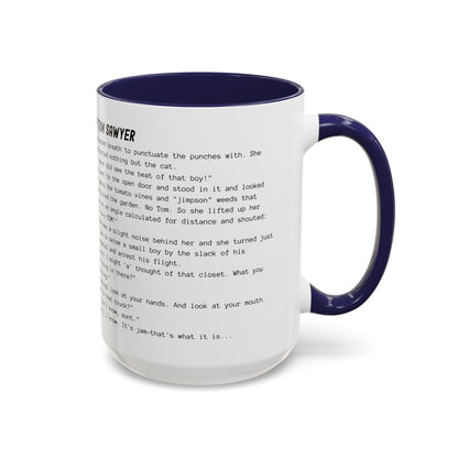 Fiction Coffee Mugs | The Adventures of Tom Sawyer Mug | Classic Opening Passage | Book Lover Gift