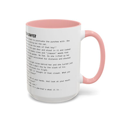 Fiction Coffee Mugs | The Adventures of Tom Sawyer Mug | Classic Opening Passage | Book Lover Gift