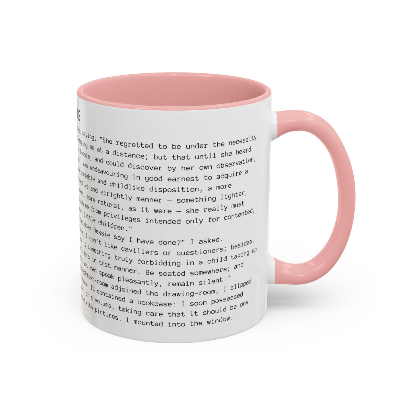 Fiction Coffee Mugs | Jane Eyre Mug | Classic Opening Passage | Book Lover Gift