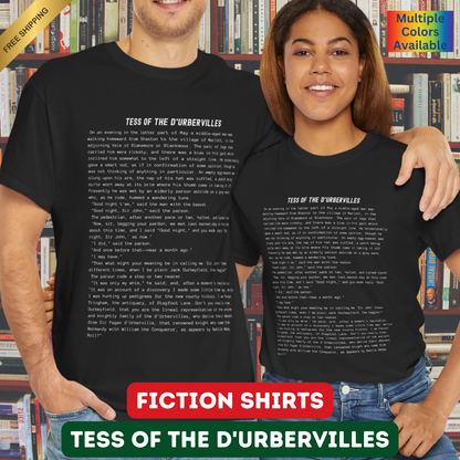 T-Shirt Featuring the Opening Passage of Tess of the d'Urbervilles by Leo Tolstoy