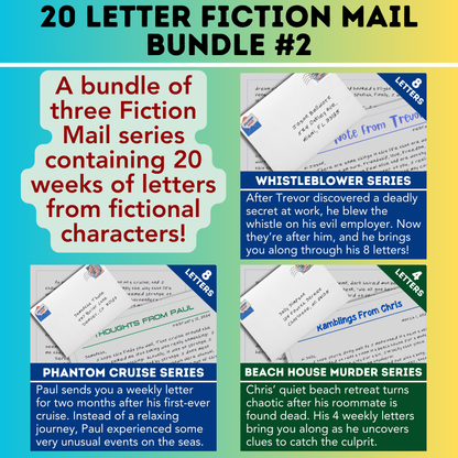 A bundle of 20 letters from fictional characters by Fiction Mail