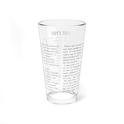 Fiction Pint Glass | Jane Eyre Pint Glass | Classic Opening Passage | Book Lover Gift