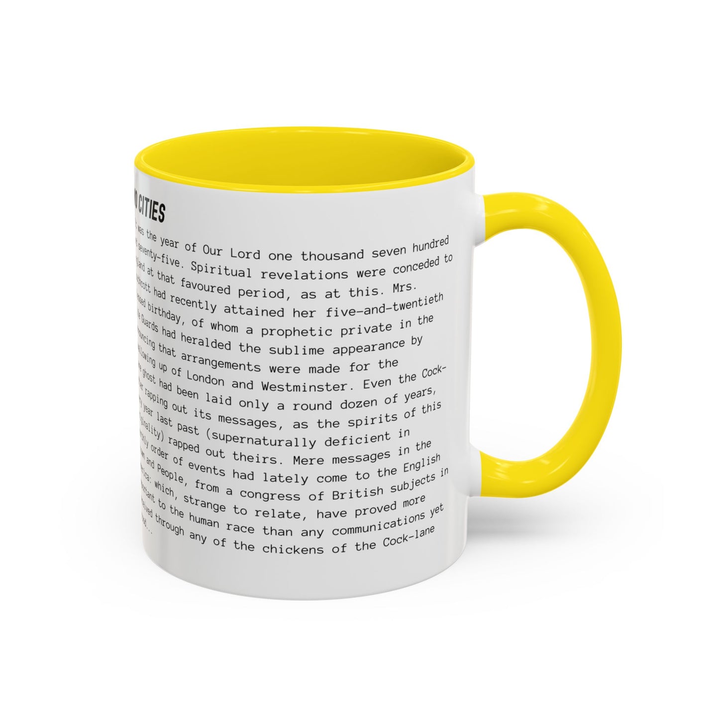 Fiction Coffee Mugs | A Tale of Two Cities Mug | Classic Opening Passage | Book Lover Gift