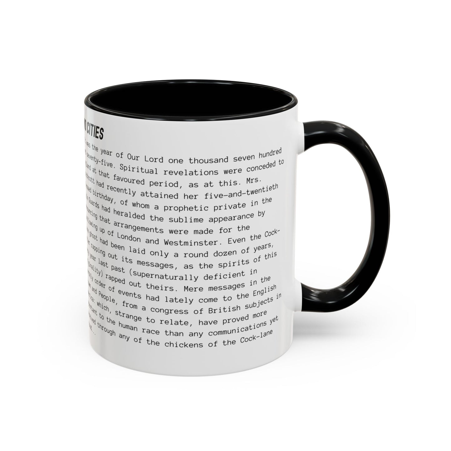 Fiction Coffee Mugs | A Tale of Two Cities Mug | Classic Opening Passage | Book Lover Gift