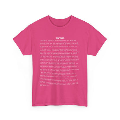 Fiction Shirts | Jane Eyre Literary T-Shirt | Classic Opening Passage | 100% Cotton Shirt | Book Lover Gift