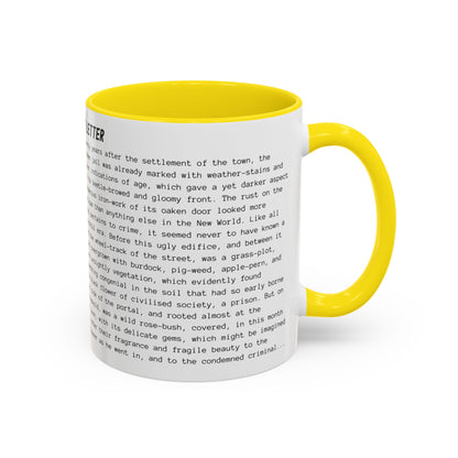 Fiction Coffee Mugs | The Scarlet Letter Mug | Classic Opening Passage | Book Lover Gift