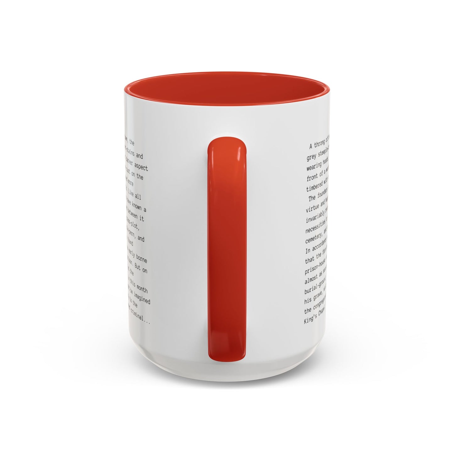 Fiction Coffee Mugs | The Scarlet Letter Mug | Classic Opening Passage | Book Lover Gift