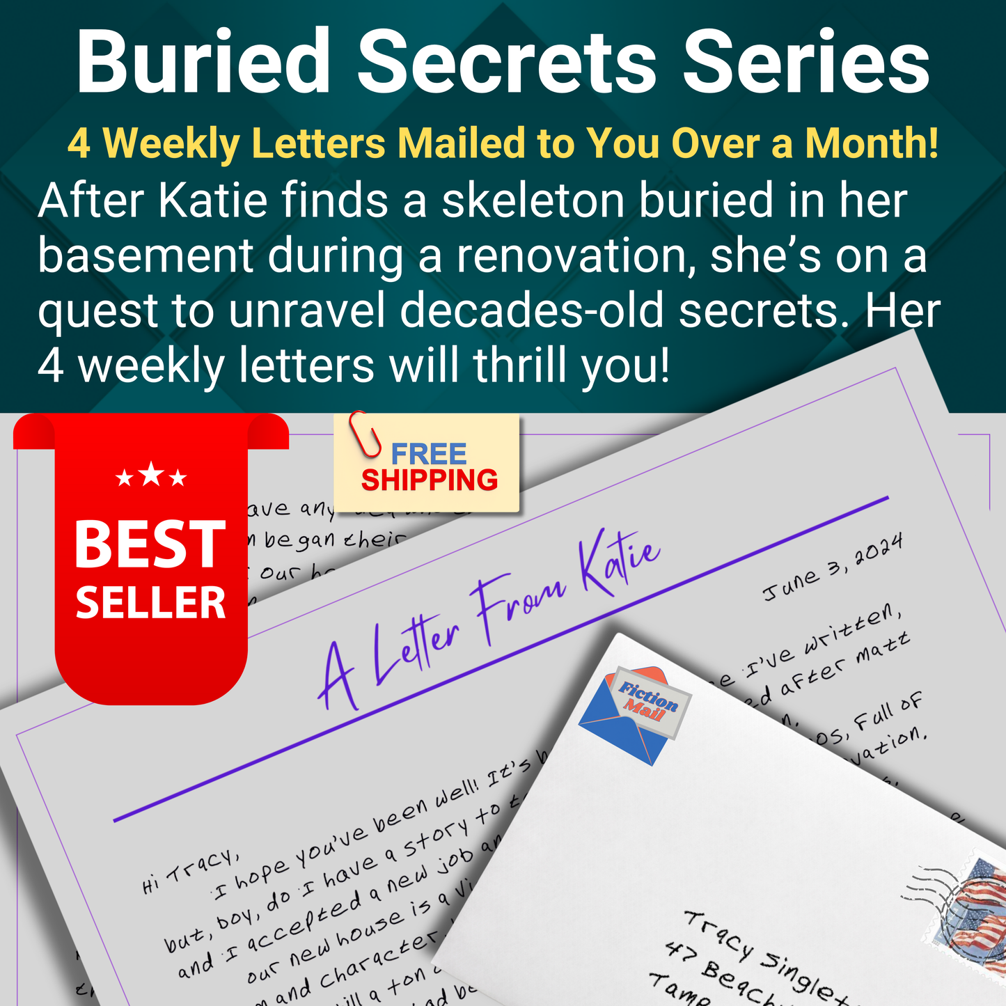 Buried Secrets Series of Fiction Mail Letters