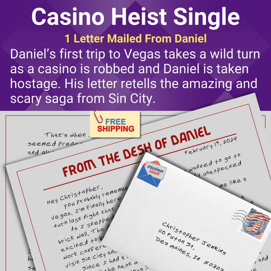 Casino Heist Fiction Mail Single