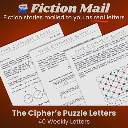 The Cipher's Puzzle Letters | Word, Number, and Logic Puzzles | 4 to 52 Letters