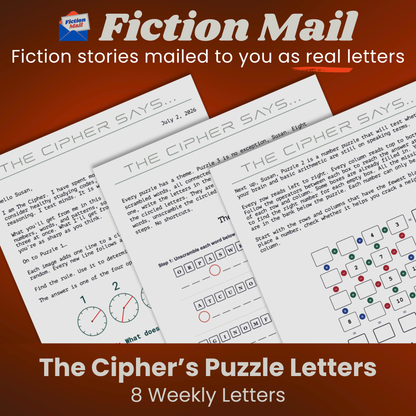 The Cipher's Puzzle Letters | Word, Number, and Logic Puzzles | 4 to 52 Letters