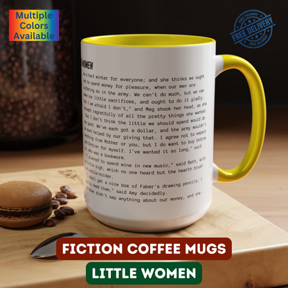 Fiction Coffee Mugs | Little Women Mug | Classic Opening Passage | Book Lover Gift