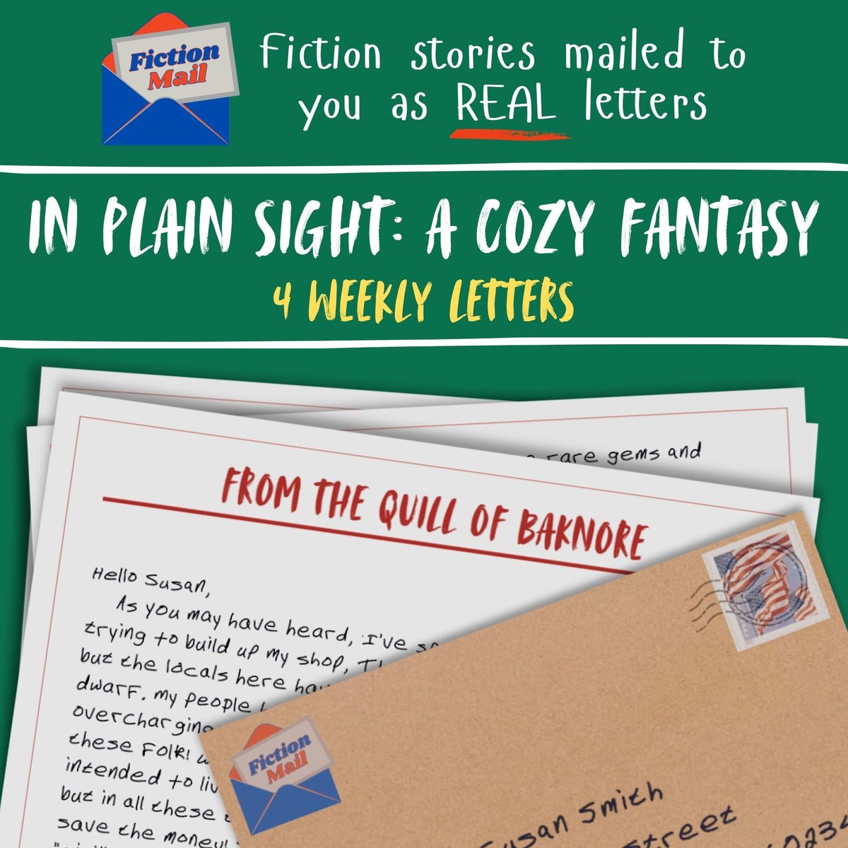 In Plain Sight: A Cozy Fantasy Series | 4 Weekly Fiction Letters