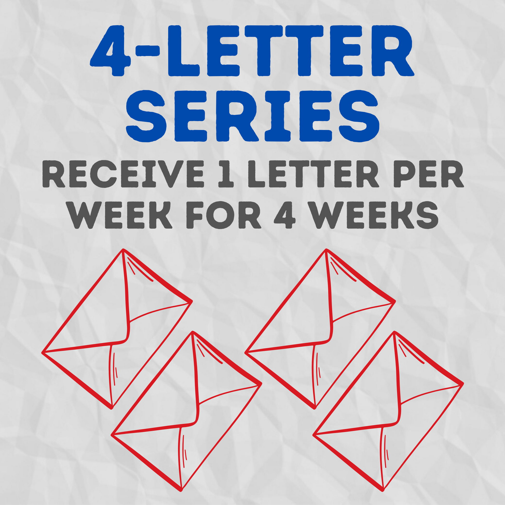 Fiction Mail 4-Letter Series - get one letter per week for 4 weeks from a fictional friend who has an amazing story to tell you.