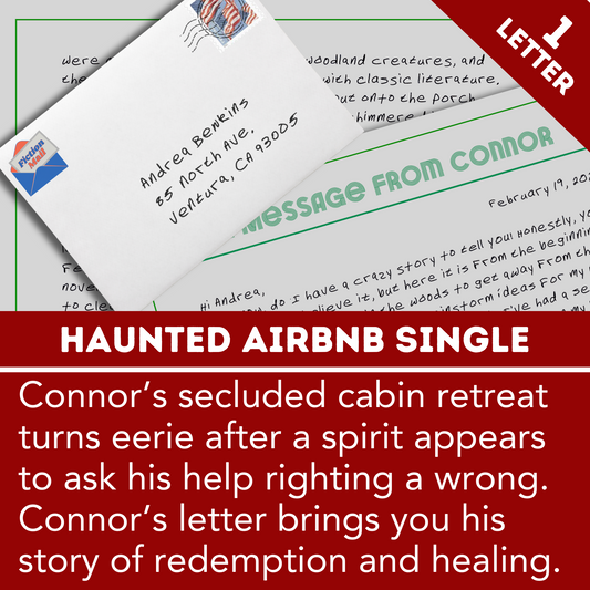 Haunted Airbnb Fiction Mail Single - great fiction sent as personalized letters