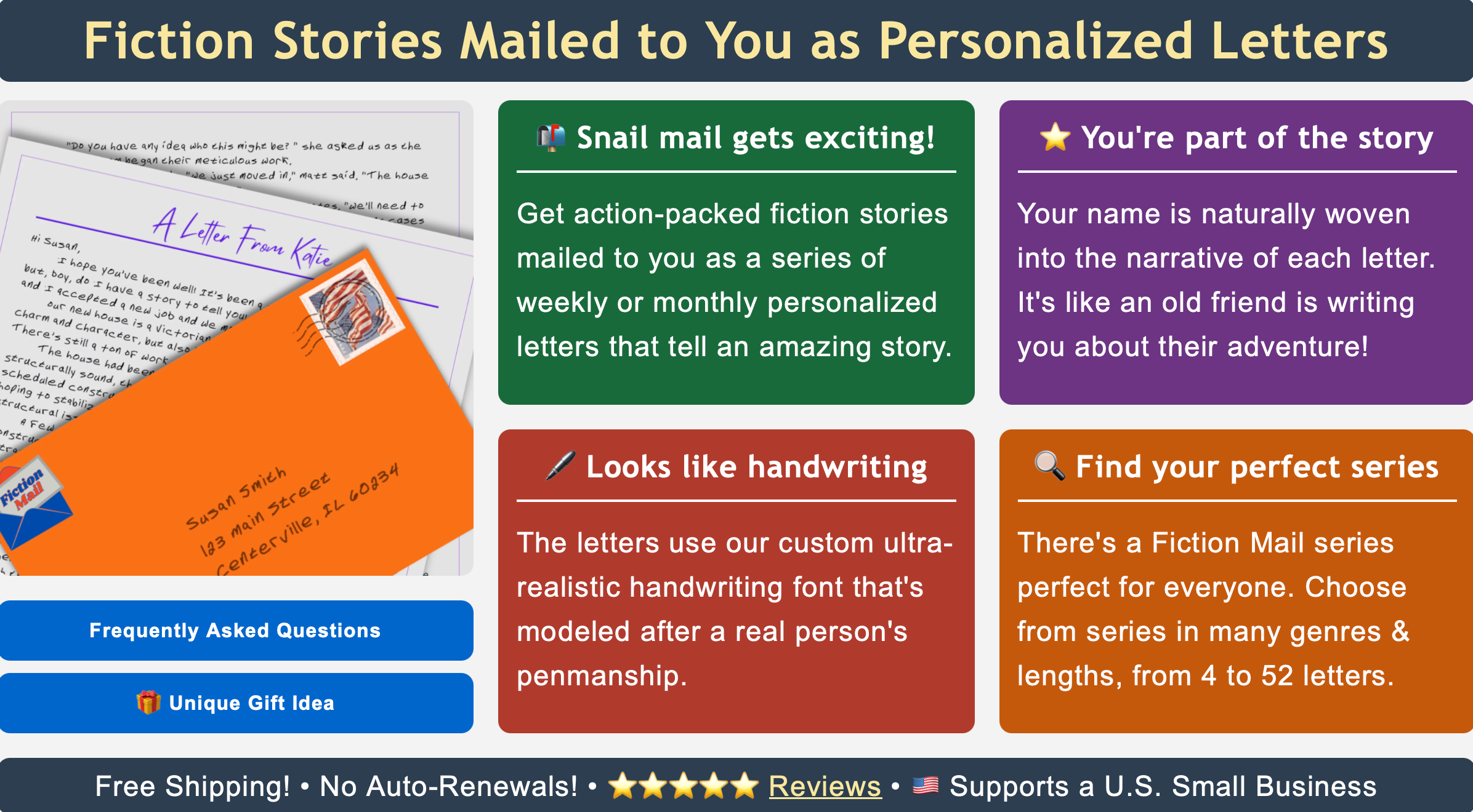 How Fiction Mail Works | Personalized Stories as Letters