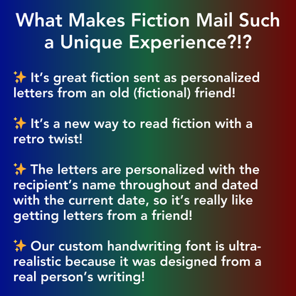 What makes Fiction Mail such a unique reading experience?