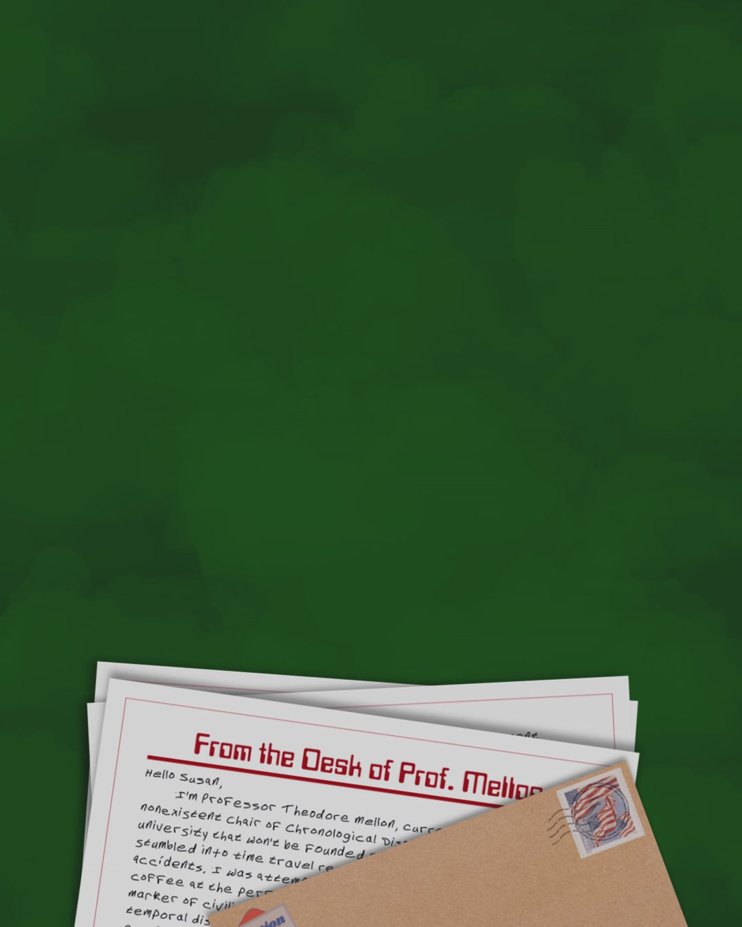 Time Traveler Fiction Mail Letters