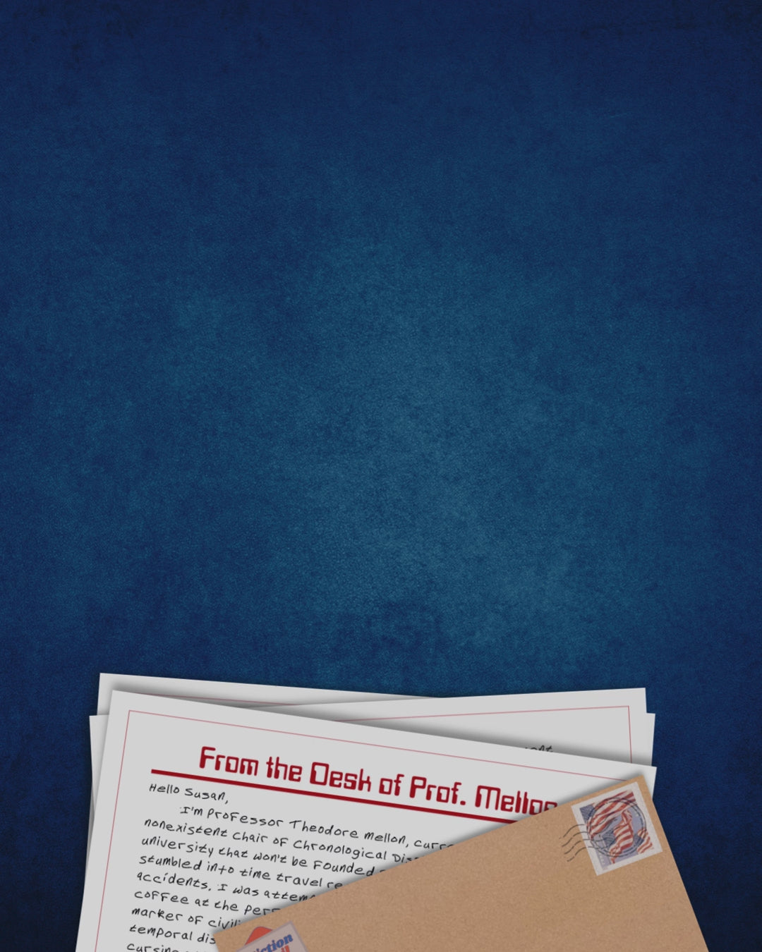 Time Traveler Fiction Mail Letters
